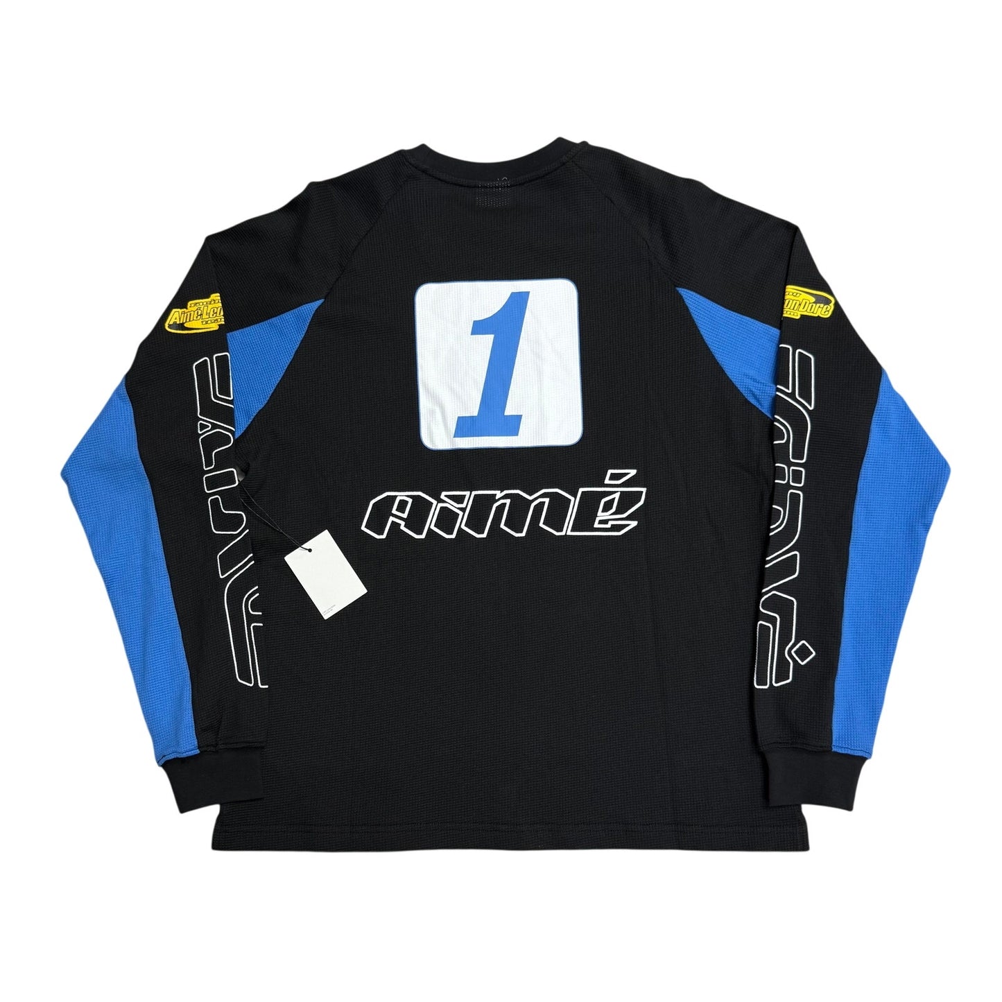 Aimé Leon Dore Long-Sleeve Mesh Waverunner Tee 'Jet Black'