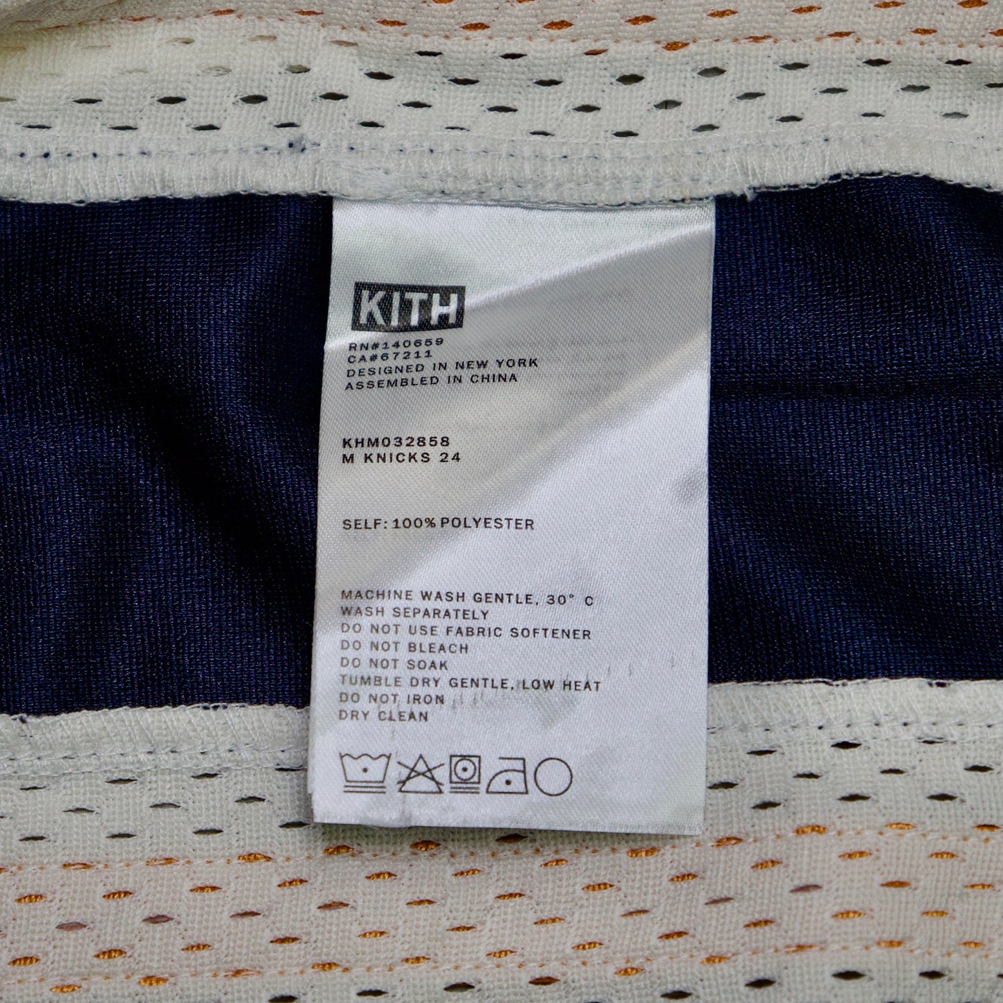 Kith For The New York Knicks Mesh Leon Top 'Sandrift'