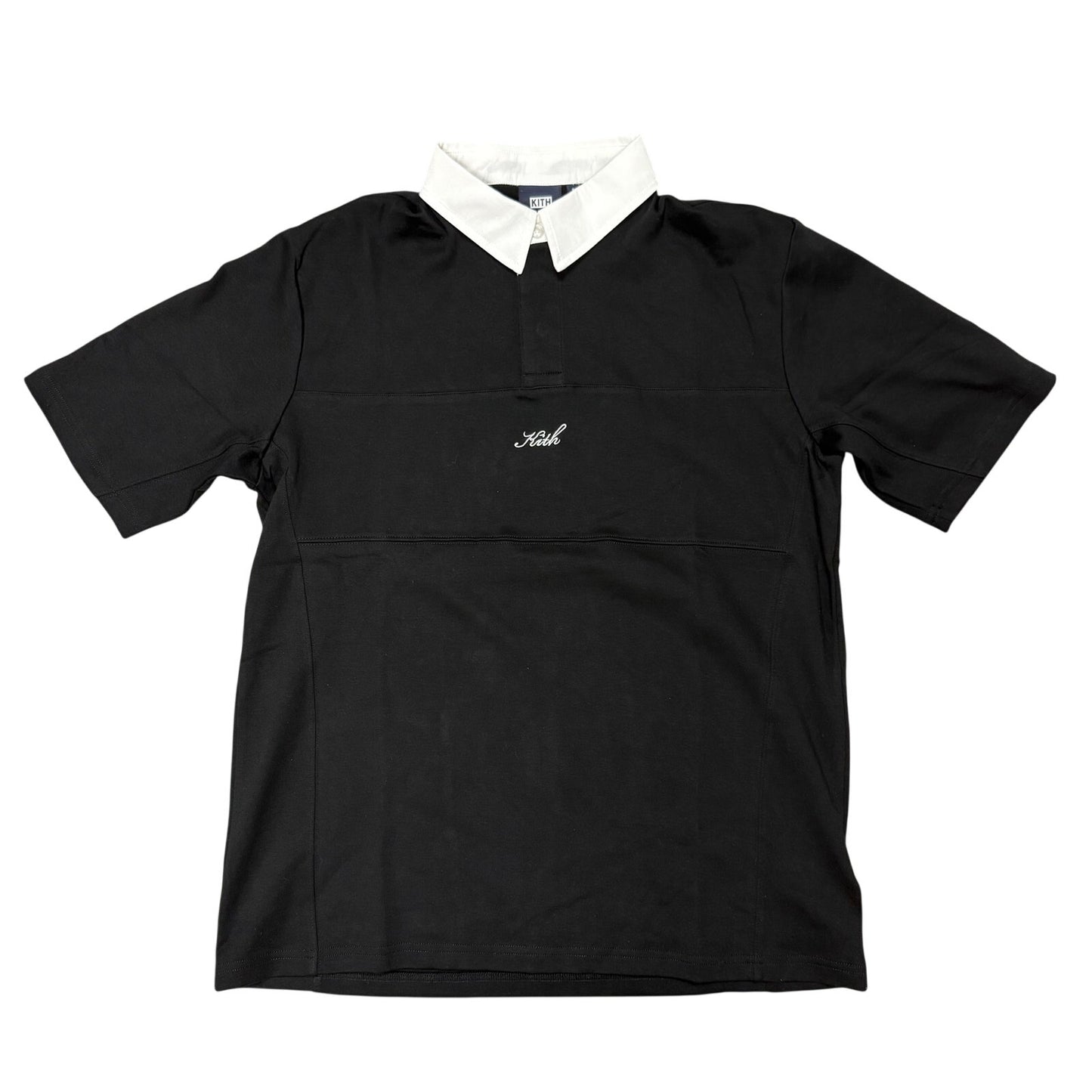 KITH Men’s Embroidered Patchwork Polo Black