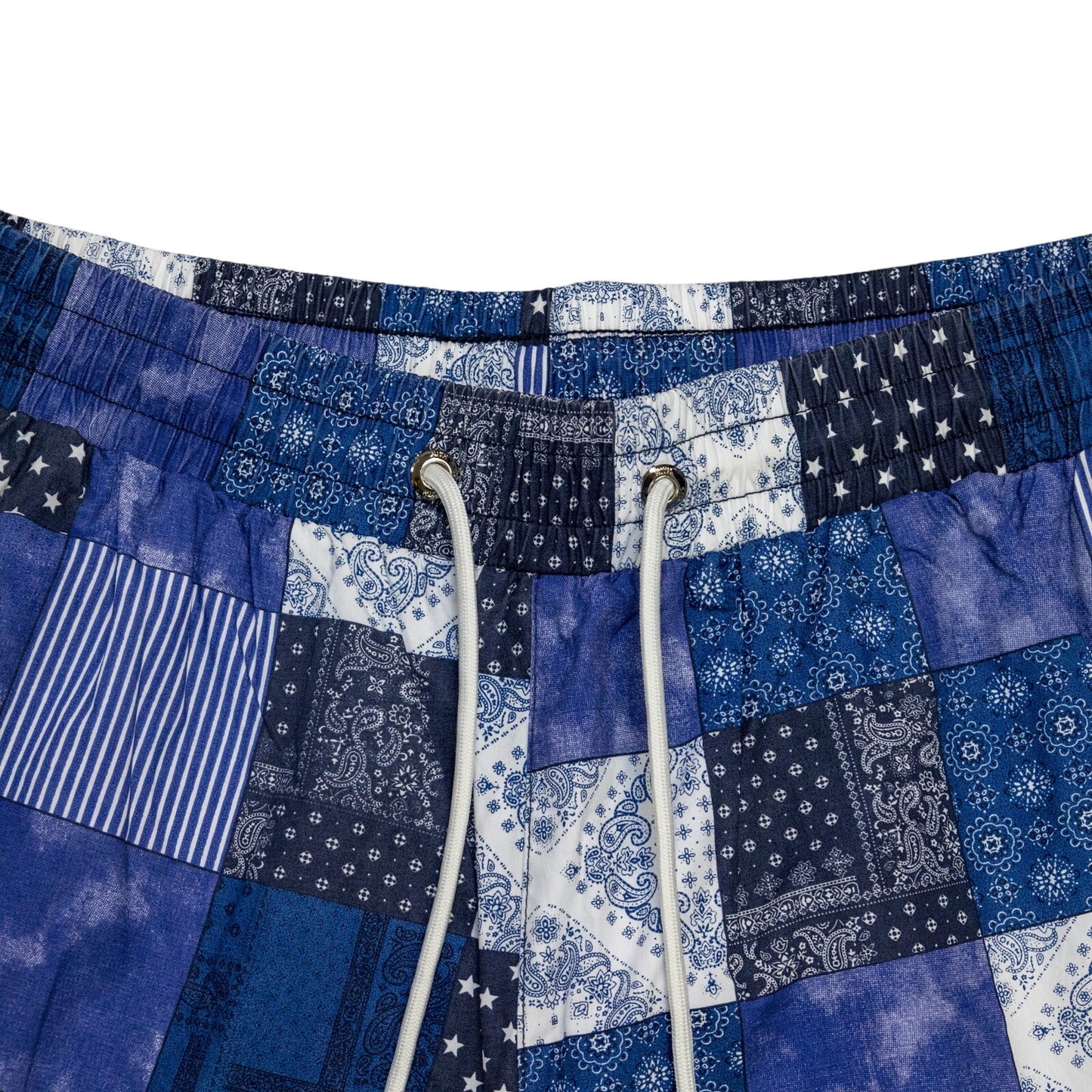 Kith Indigo Patchwork Hardaway Short Navy/Multi