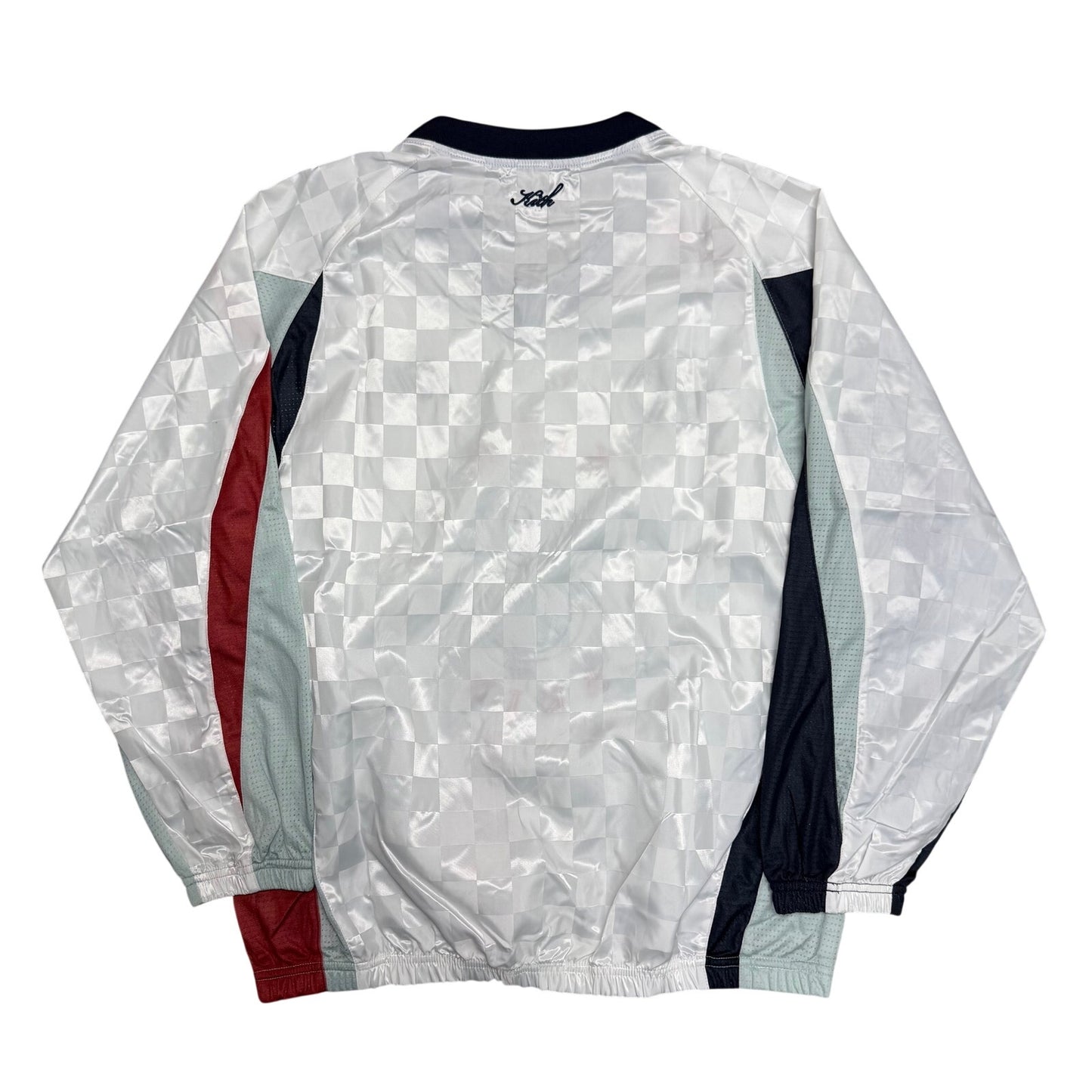 Kith Checkered Satin Dayton Combo Pullover White
