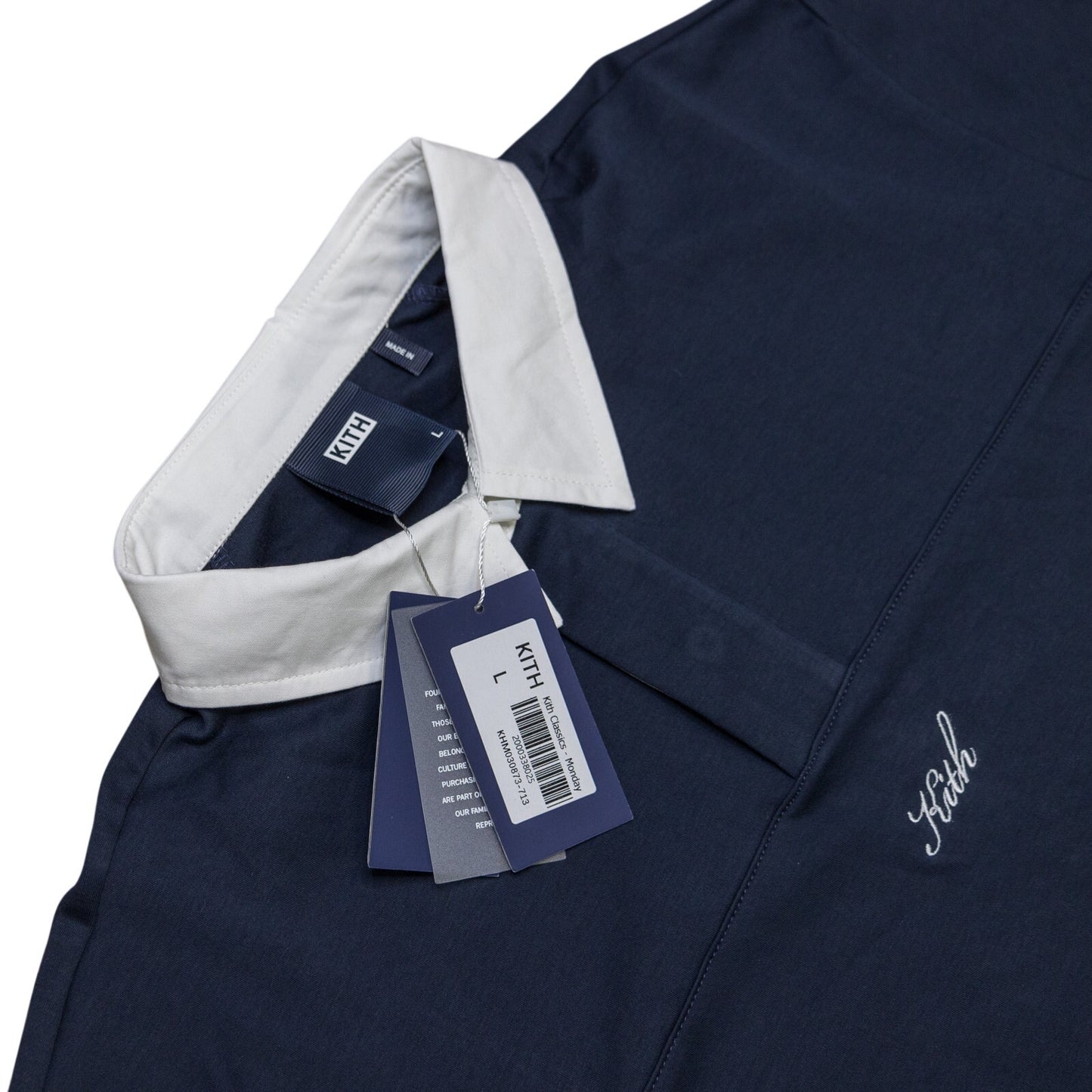KITH Men’s Embroidered Patchwork Polo Navy