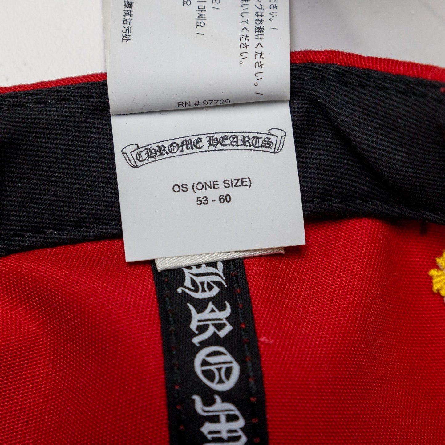 Chrome Hearts CH Baseball Hat 'Red/Yellow'