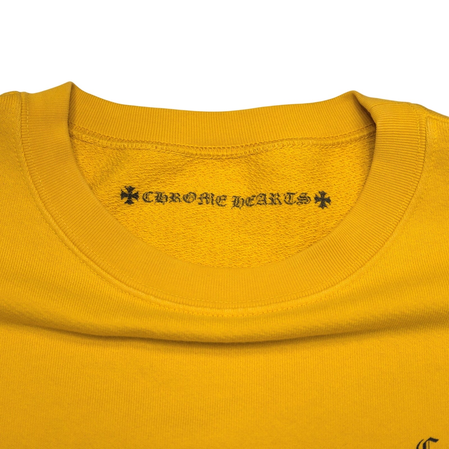 Chrome Hearts Yellow Script Crewneck