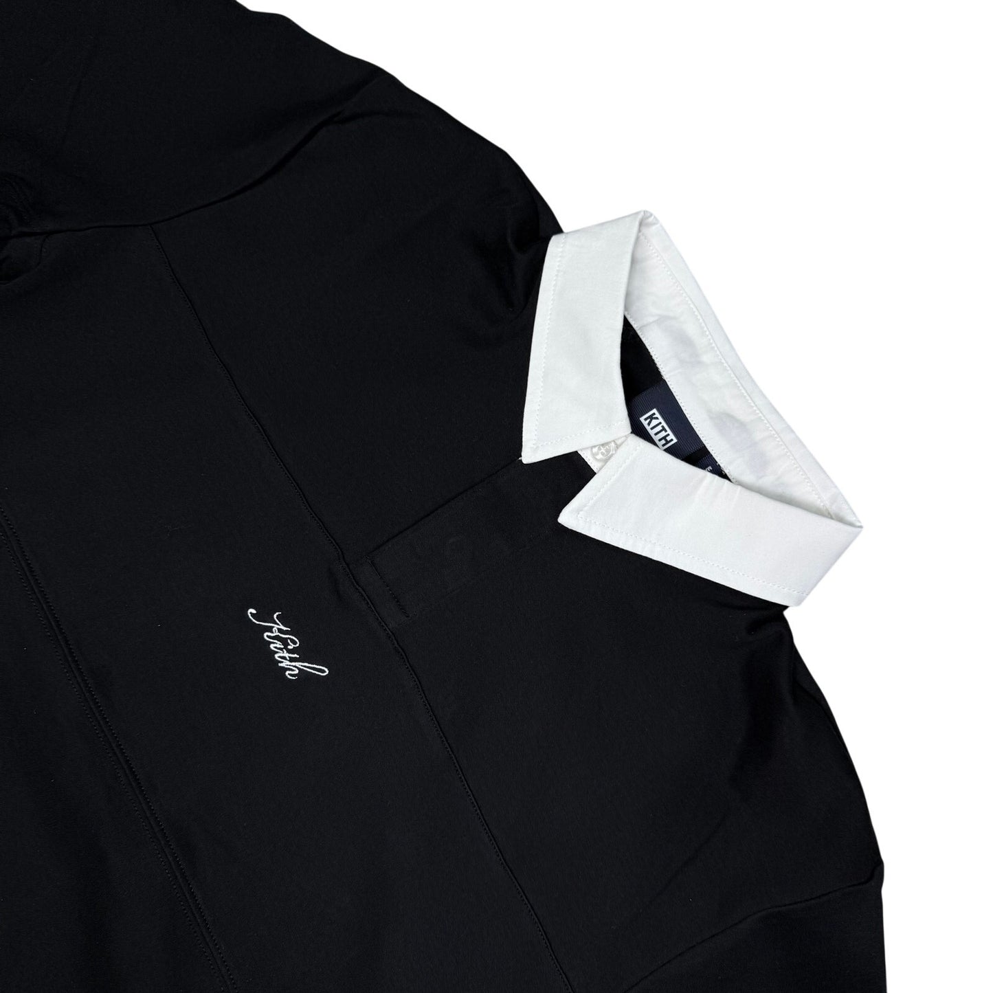 KITH Men’s Embroidered Patchwork Polo Black