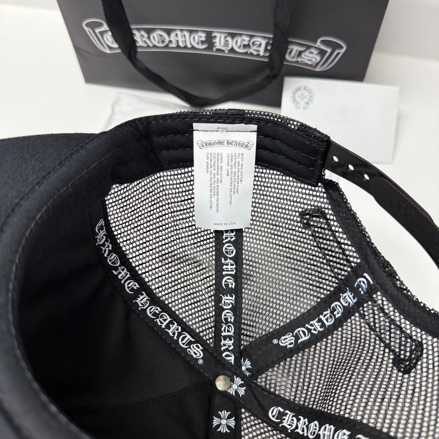 Chrome Hearts Cemetary Trucker Black