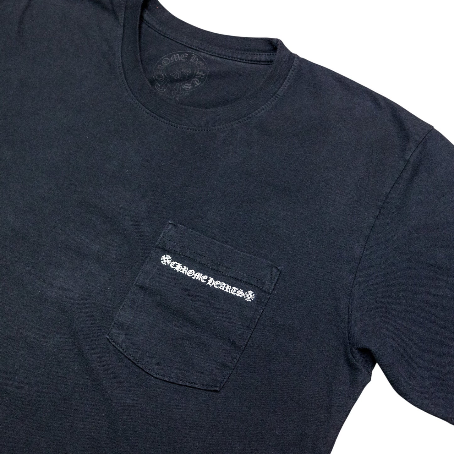 Chrome Hearts Cross Tire Tracks Pocket T-Shirt 'Black'
