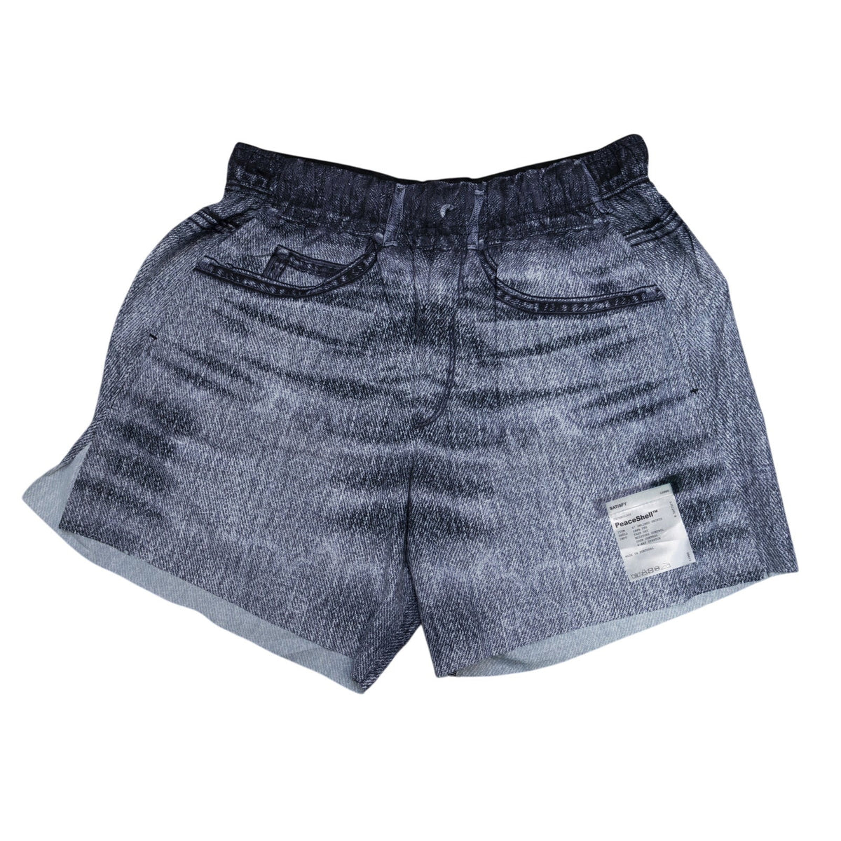 Satisfy Running 5" PeaceShell Shorts Black Denim