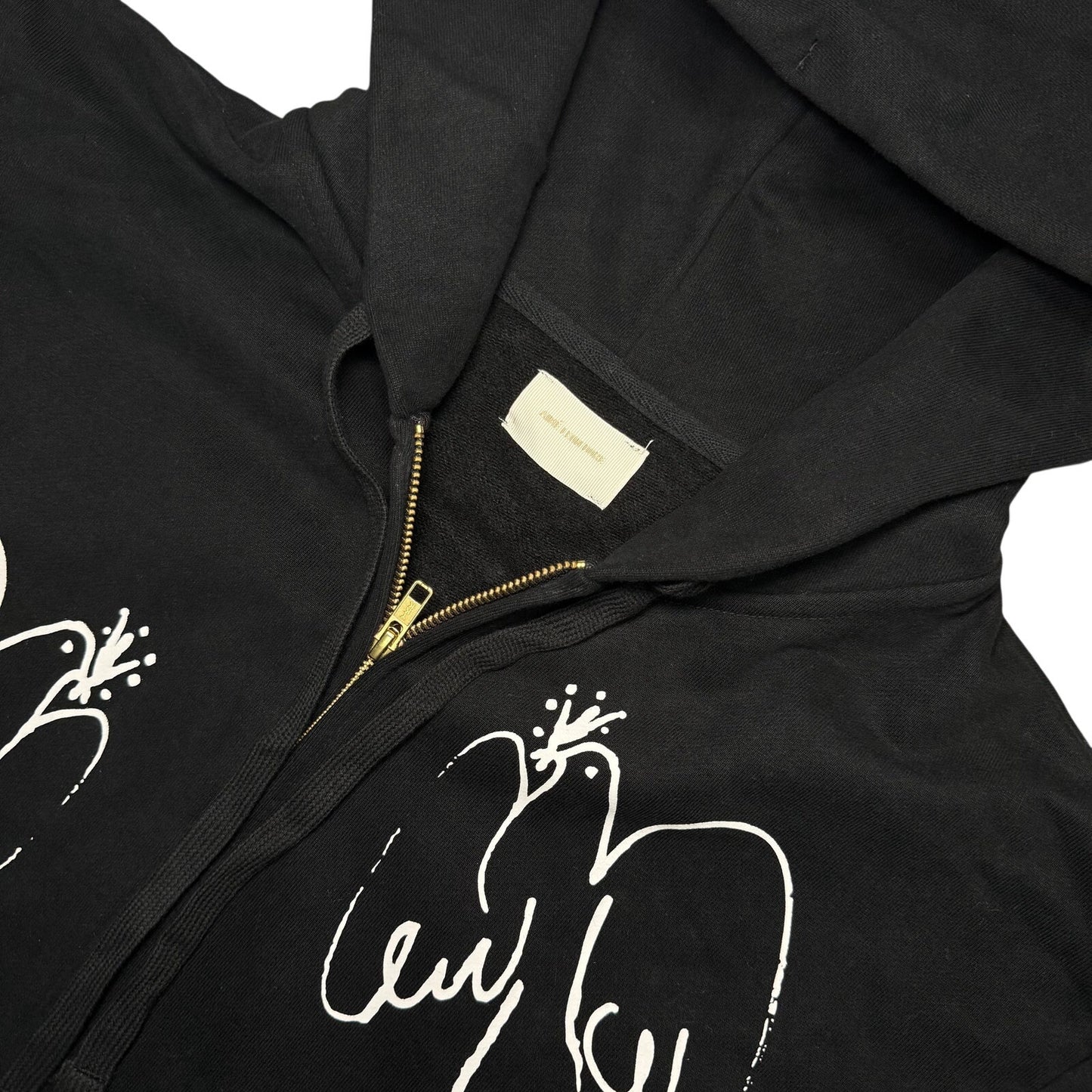 Aimé Leon Dore Doves Full Zip Up Hoodie Black
