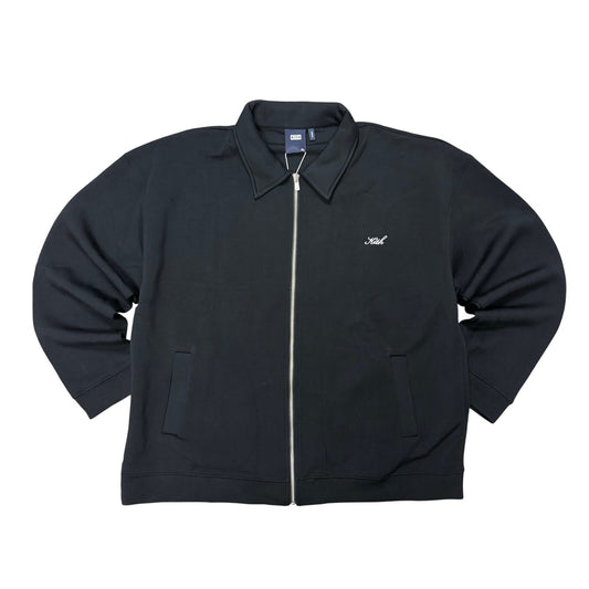 Kith Double Knit Coaches Zip Up Jacket Black
