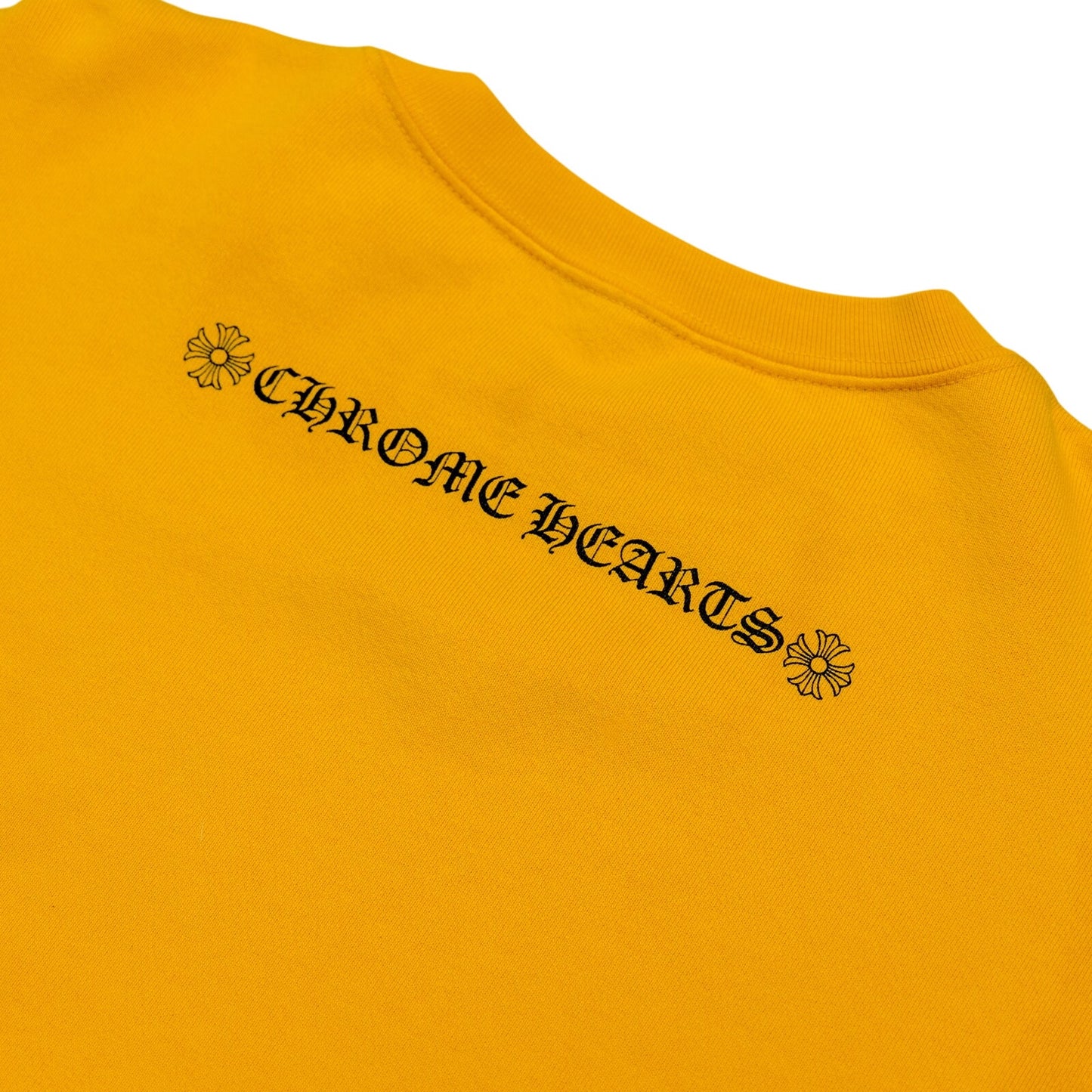 Chrome Hearts Yellow Script Crewneck
