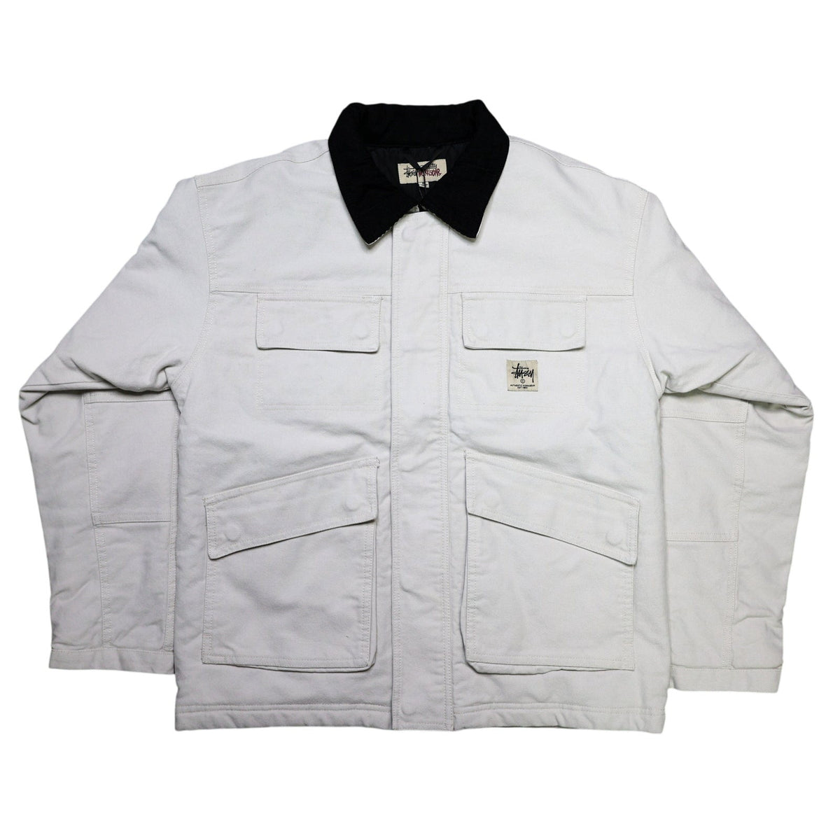 Stussy Washed Canvas Shop Jacket 'Bone'