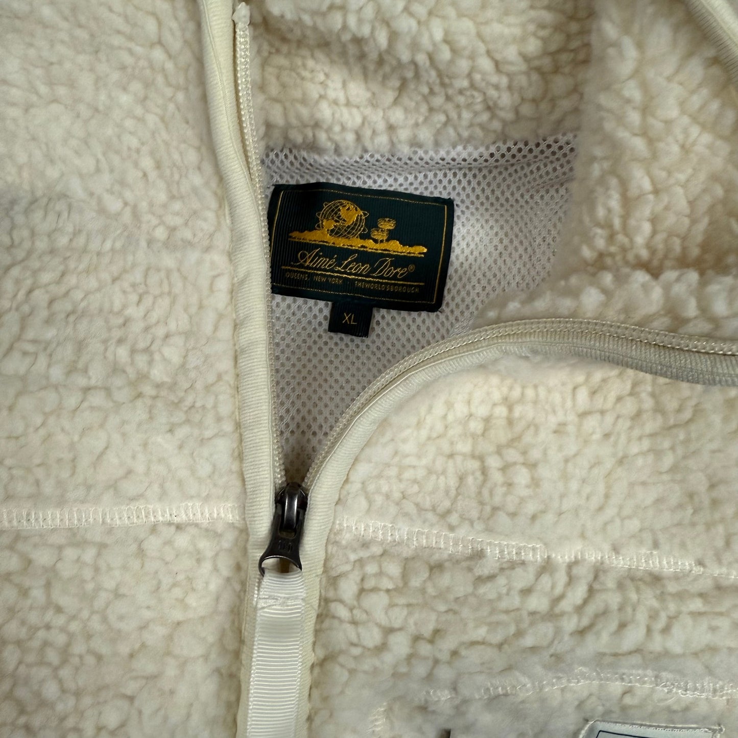 Aimé Leon Dore Polar Fleece Sherpa Full Zip Jacket Pristine