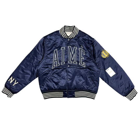 Aime Leon Dore Reversible Varsity Jacket Navy
