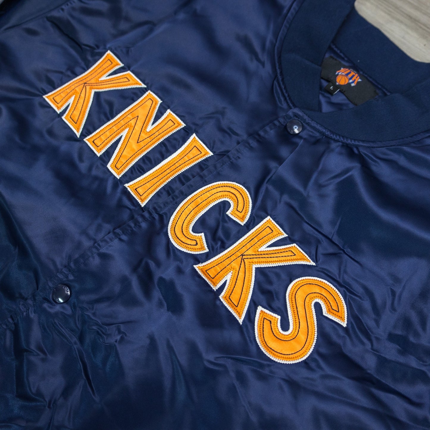 Kith for the New York Knicks Classic Satin Bomber Jacket Size M