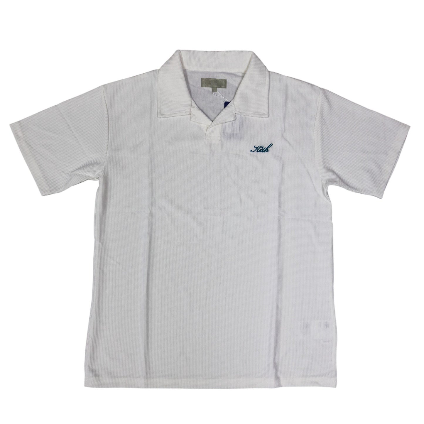 Kith Micro Waffle Drew Polo 'White'
