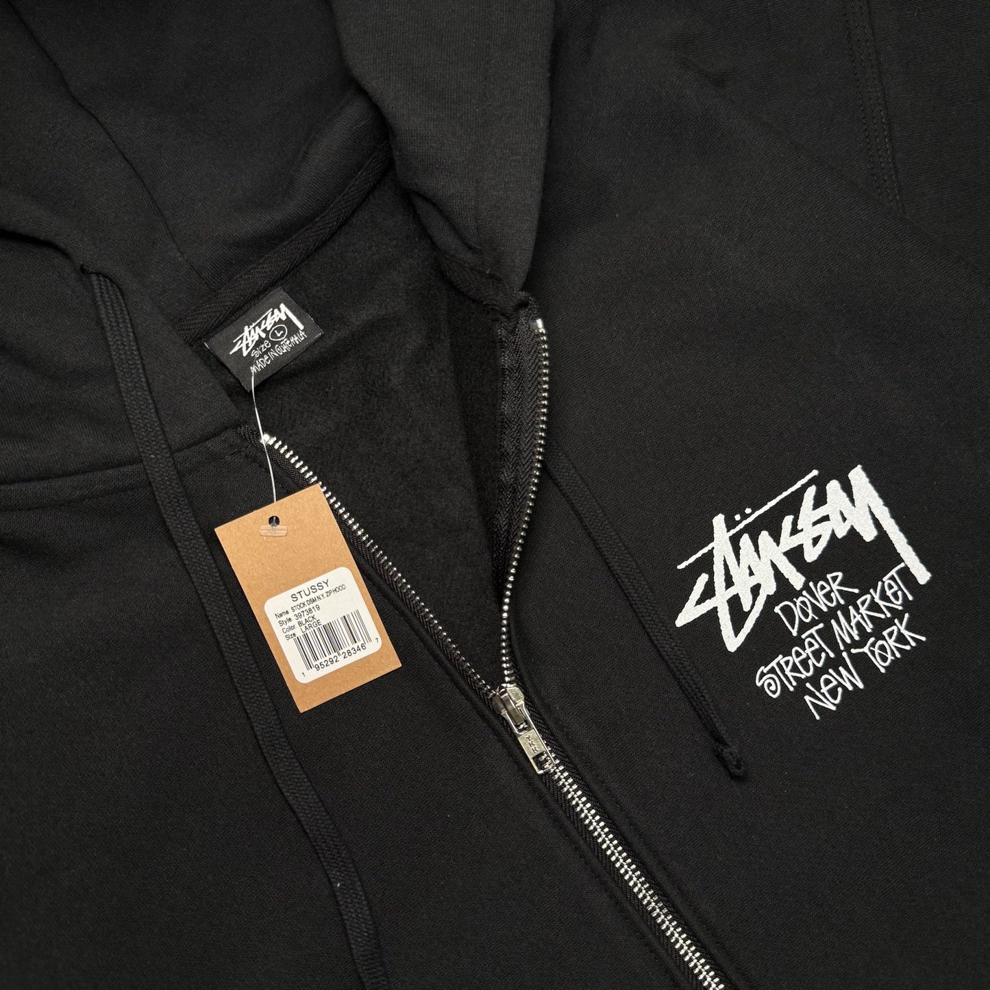 Stussy x Dover Street Market New York Zip Hoodie 'Black'