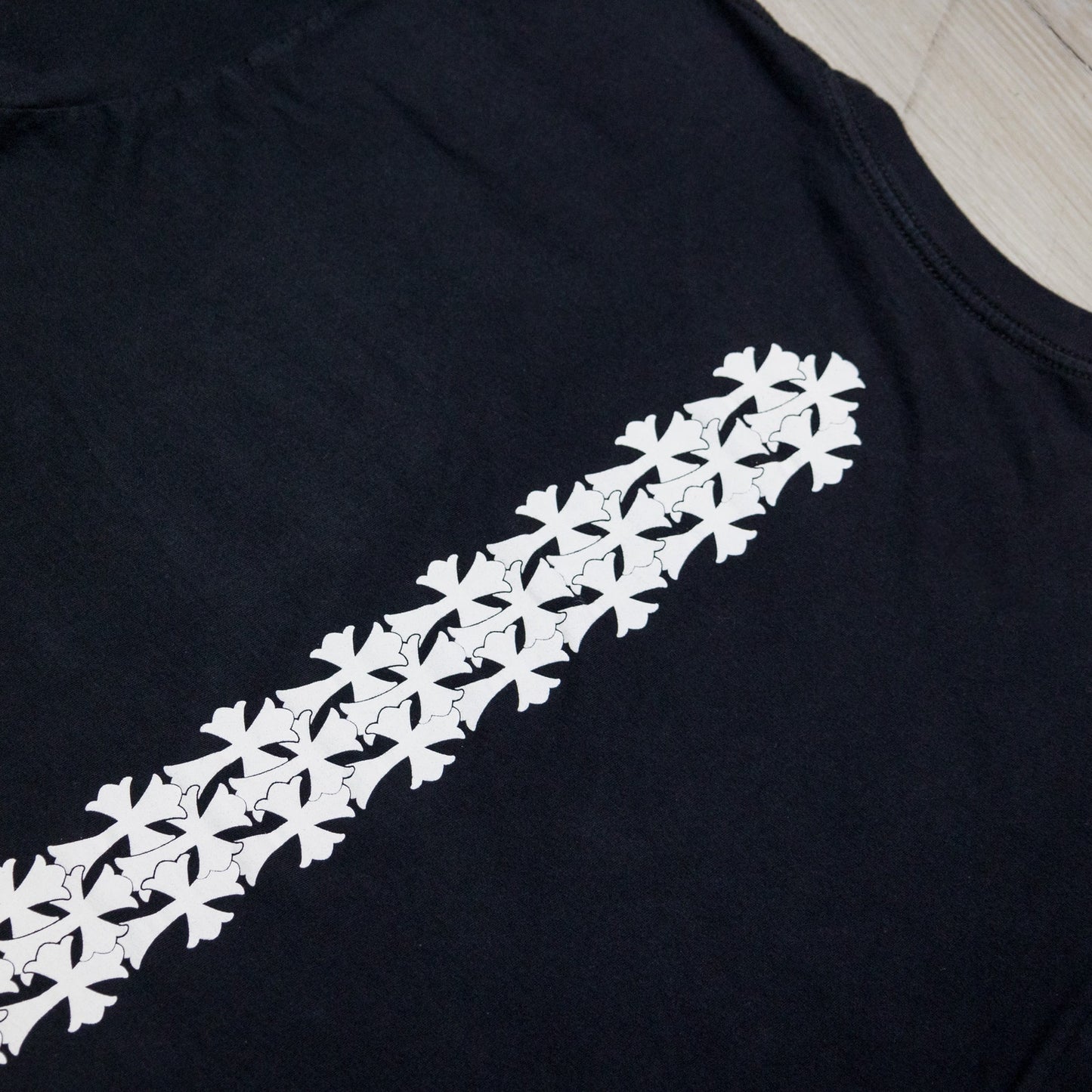 Chrome Hearts Cross Tire Tracks Pocket T-Shirt 'Black'