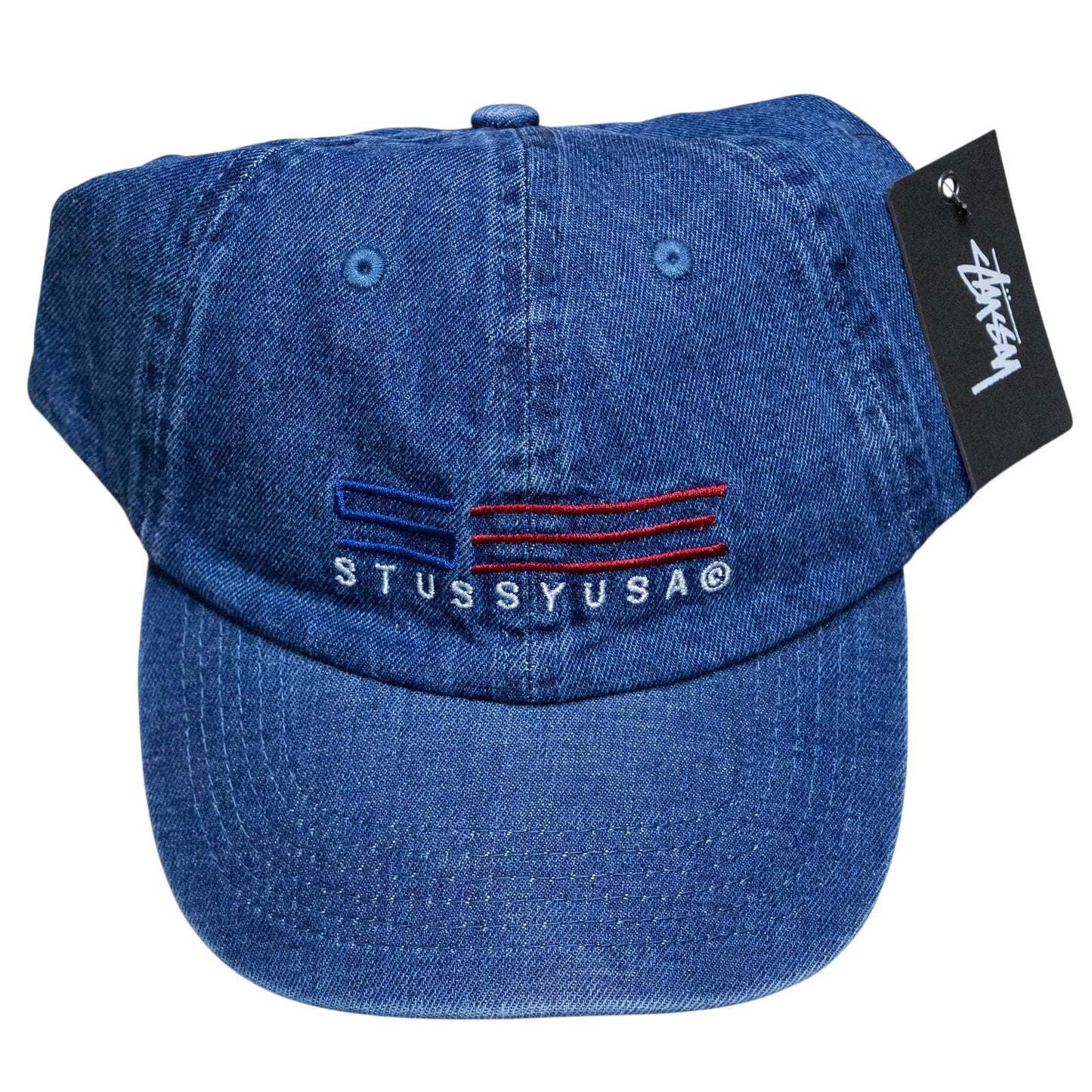 Stussy Denim Hat Cap Adjustable Strap