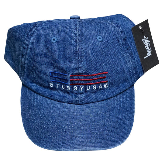 Stussy Denim Hat Cap Adjustable Strap