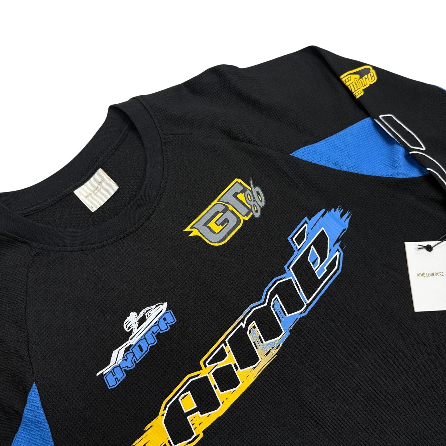 Aimé Leon Dore Long-Sleeve Mesh Waverunner Tee 'Jet Black'