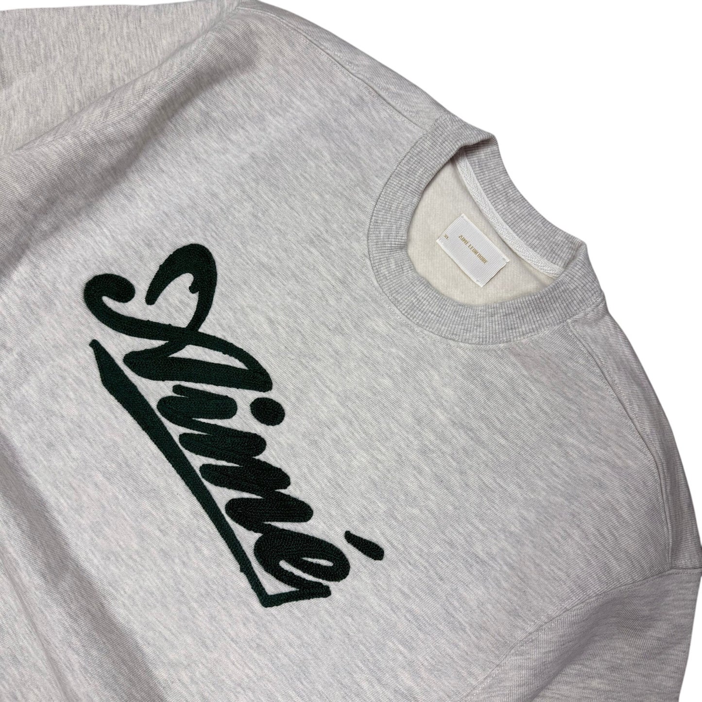 Aimé  Leon Dore Cycling Logo Crewneck Grey Green