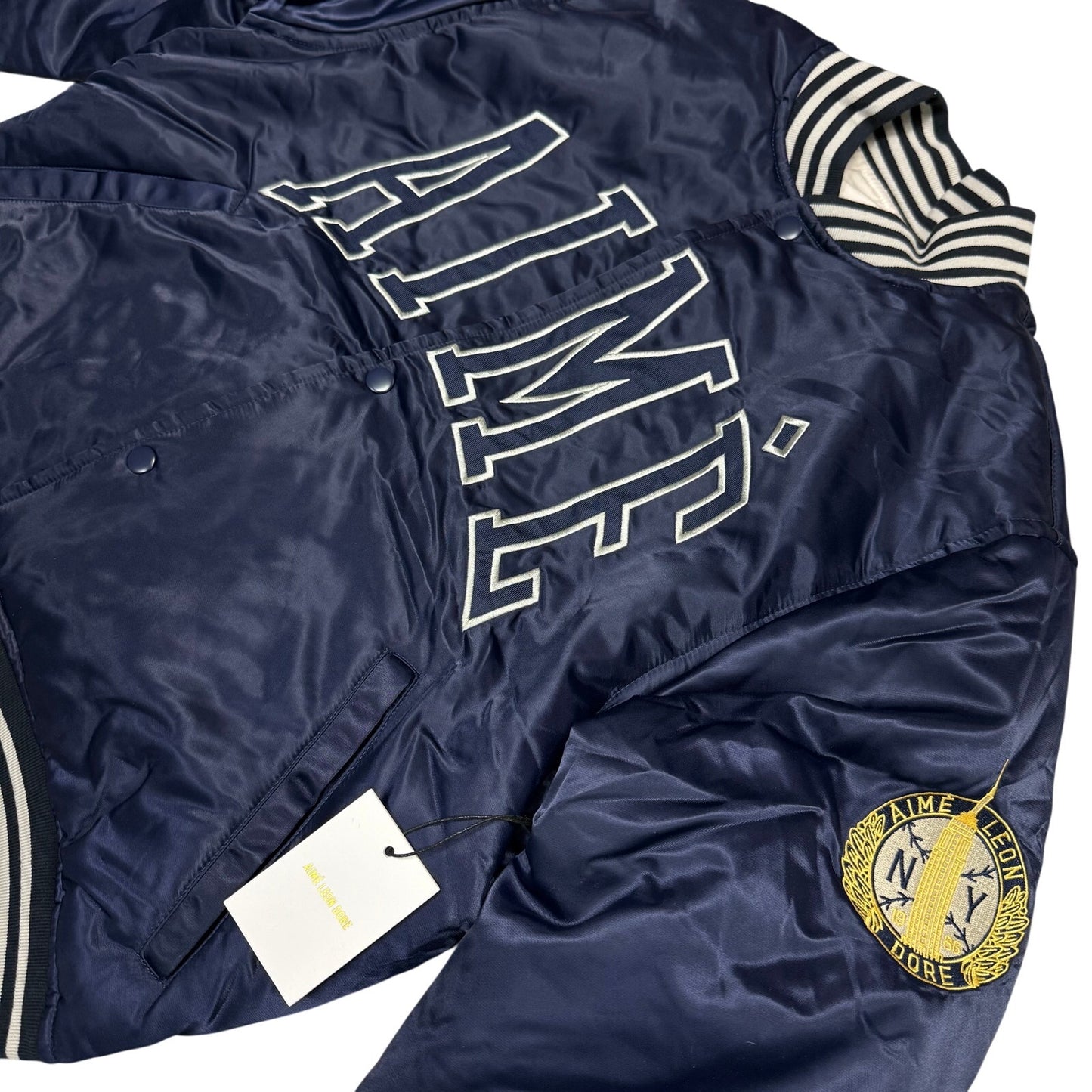 Aime Leon Dore Reversible Varsity Jacket Navy