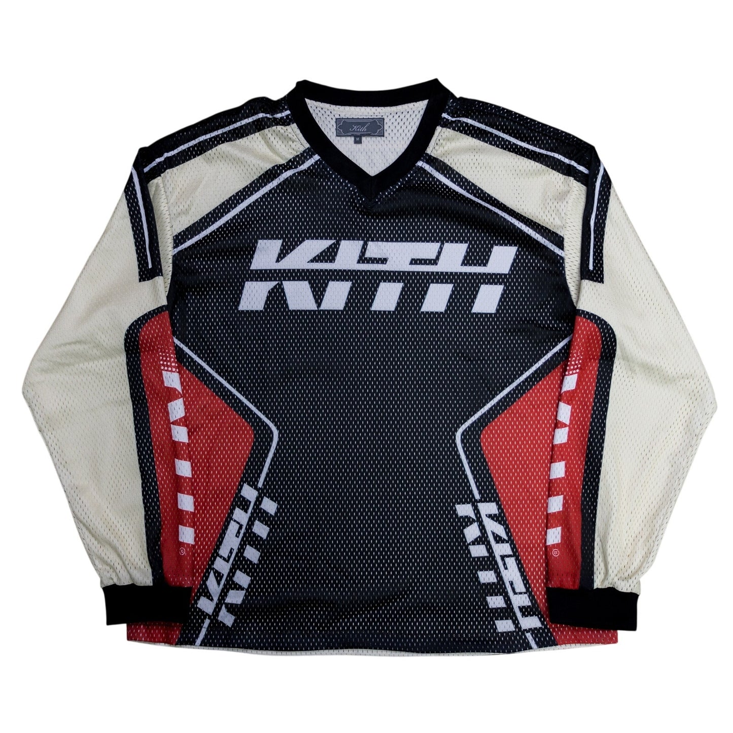 Kith Moto Mesh Long Sleeve Donovan Tee Black