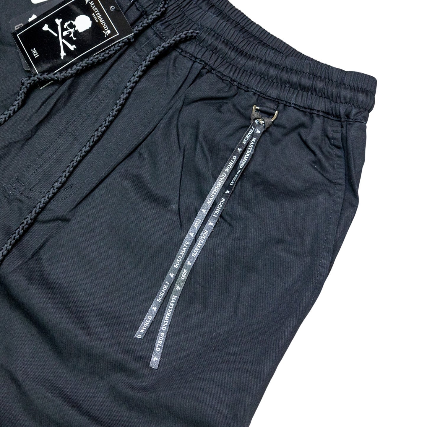 Mastermind World Skull Logo Zipper Pants Black