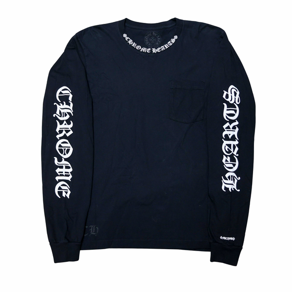 Chrome Hearts Neck Logo Long Sleeve Tee – Soledoutcali