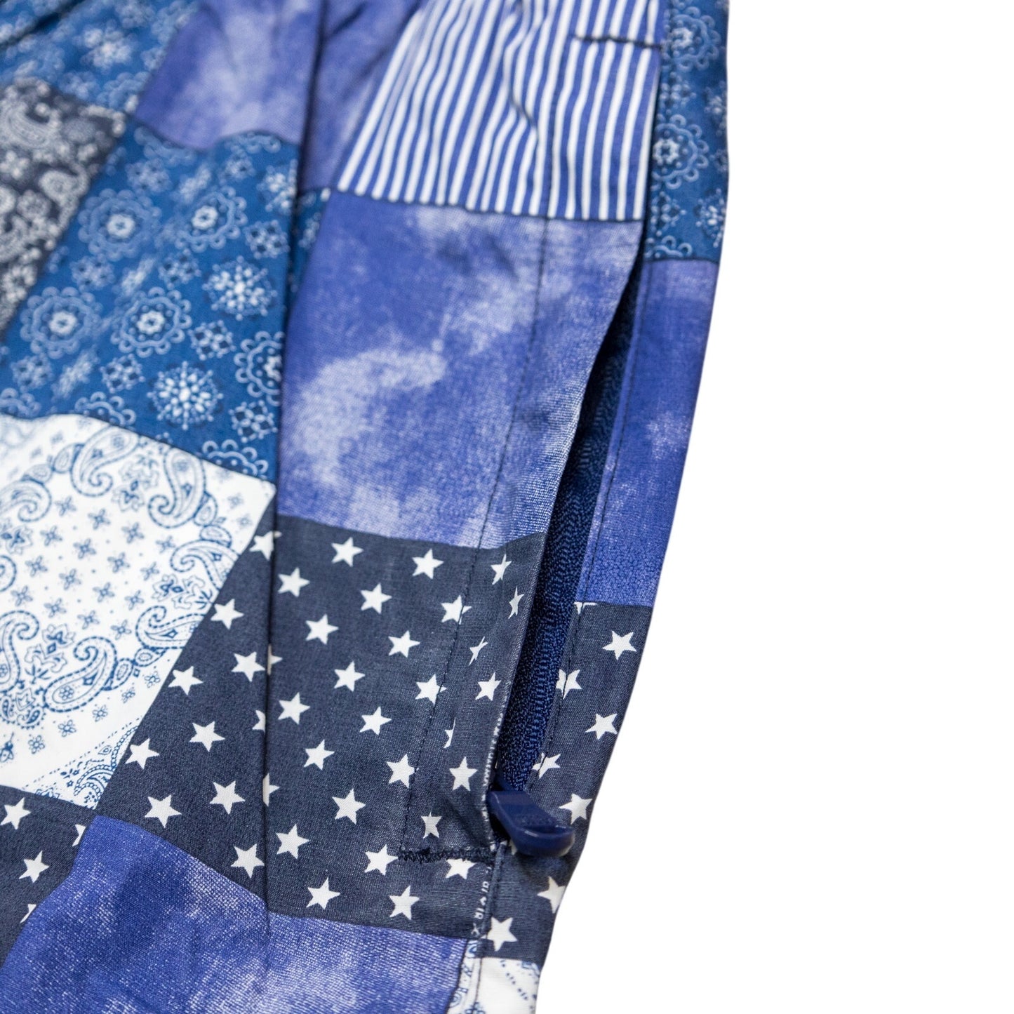 Kith Indigo Patchwork Hardaway Short Navy/Multi