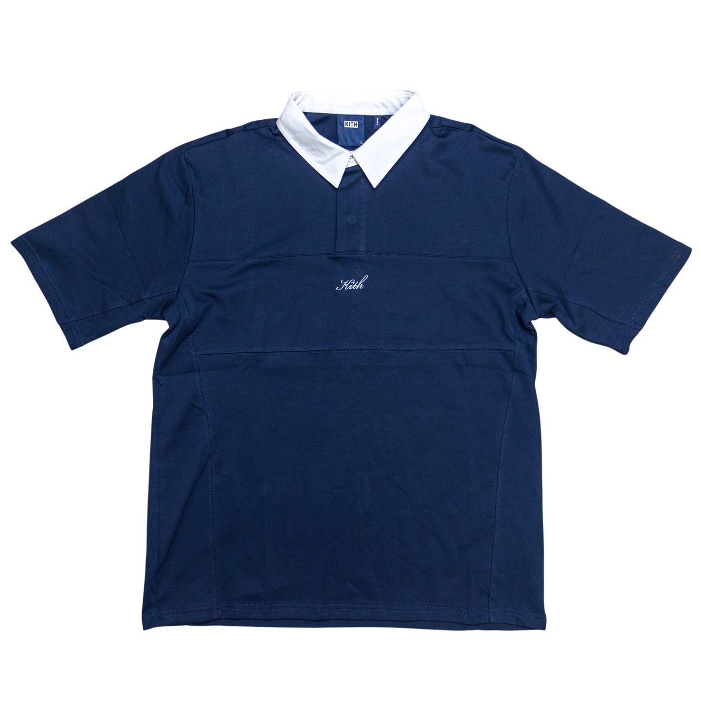 KITH Men’s Embroidered Patchwork Polo Navy