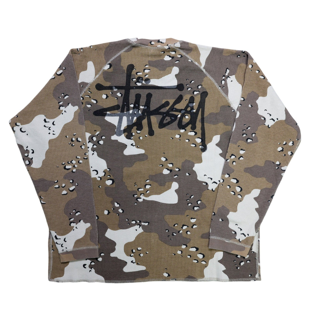 Stussy Raglan Thermal Long-Sleeve Crew 'Desert Camo'