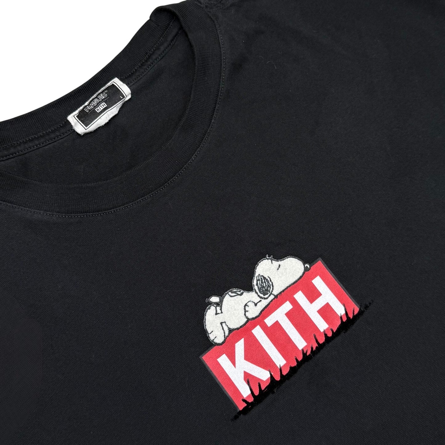 Kith For Peanuts Snoopy Doghouse Classic Box Logo Tee 'Black'
