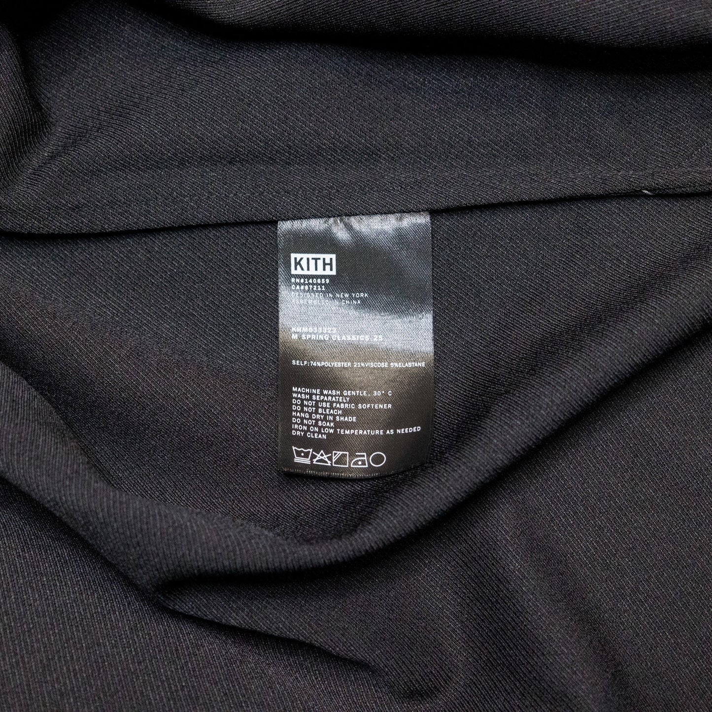 Kith Double Weave Woodpoint Shirt Black