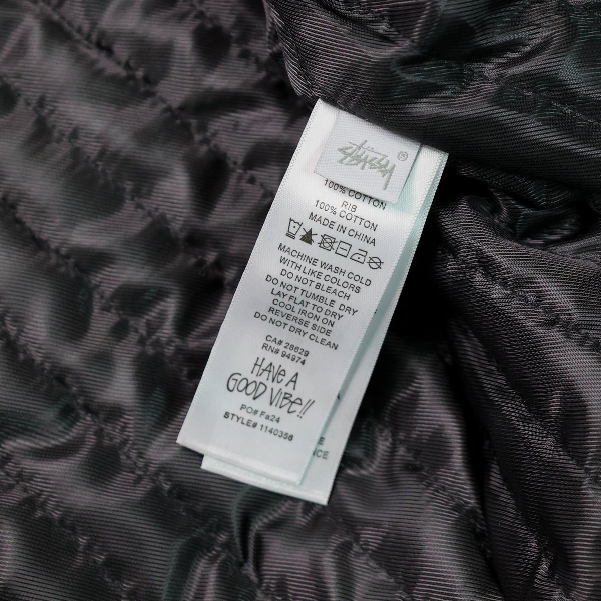 Stussy Work Contrast Stitch Canvas Jacket Grey