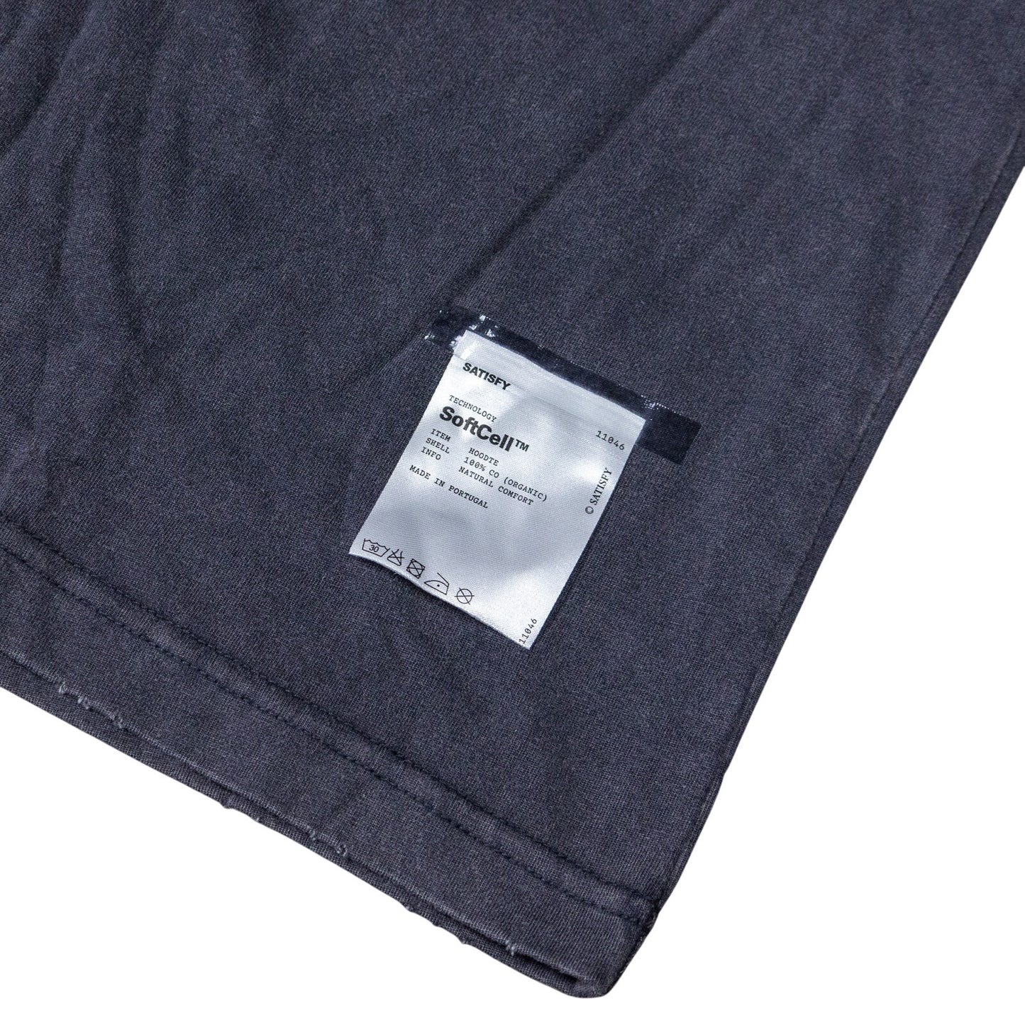 SATISFY Running Oversized Text Logo Mothtech Tee