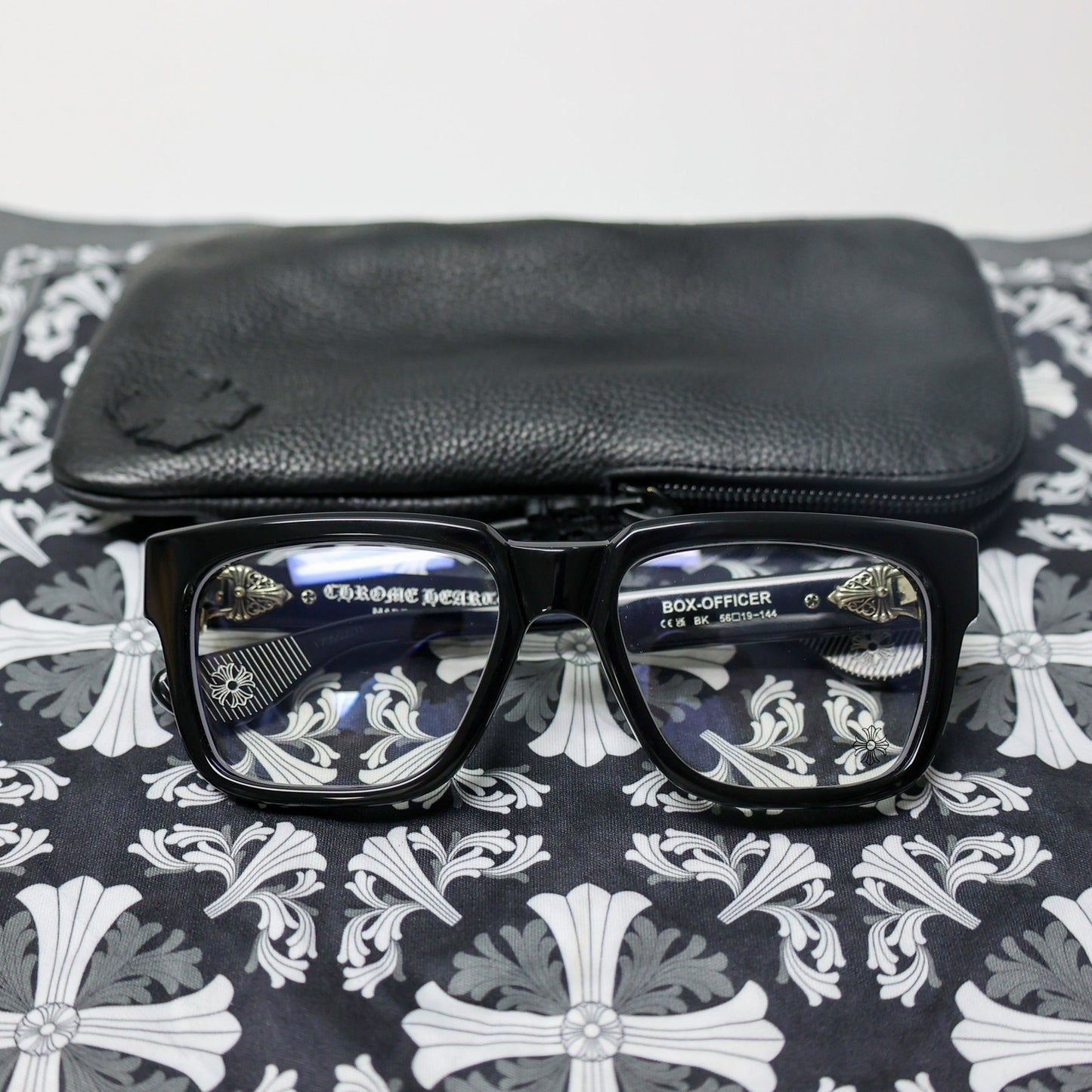 Chrome Hearts Box-Officer Glasses