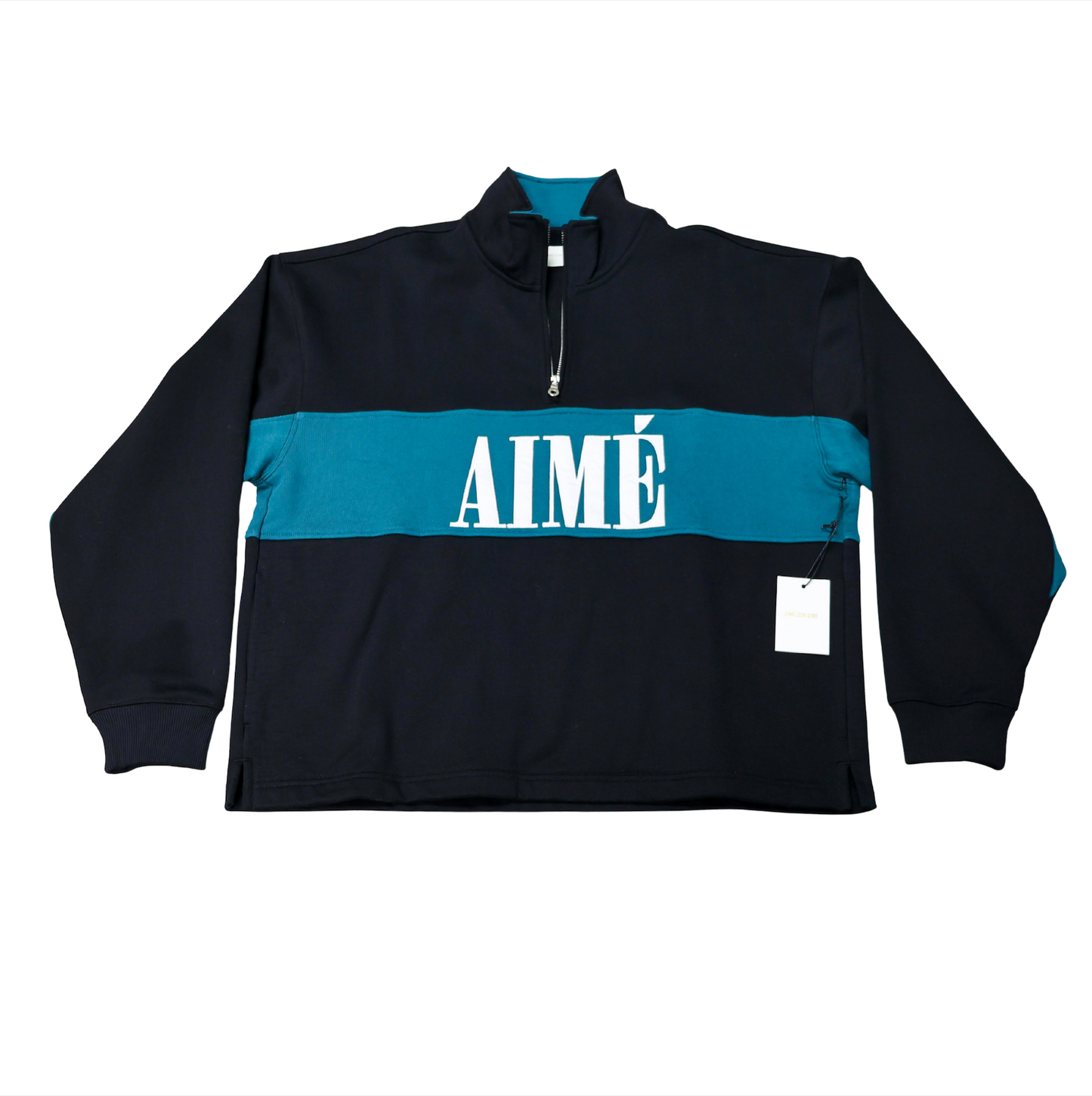 Aimé Leon Dore Quarter Zip Black Green