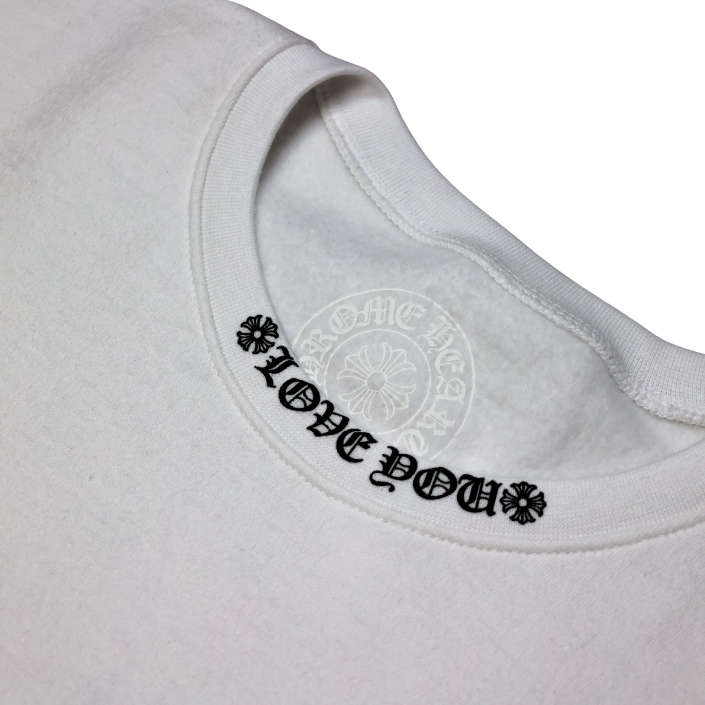 Chrome Hearts Love You Floral Heart Crewneck Sweatshirt