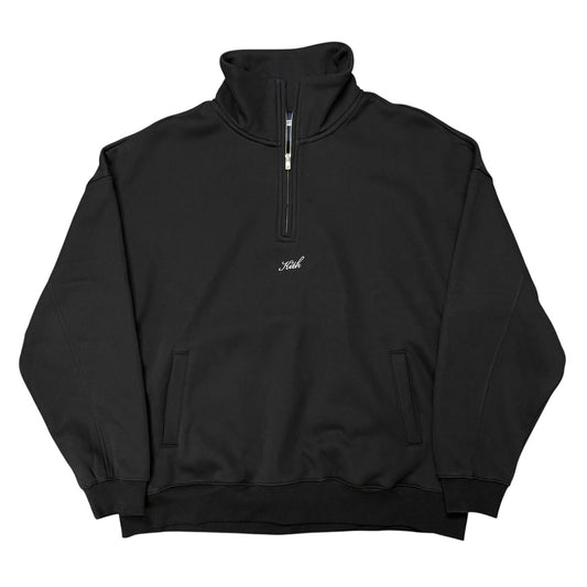 Kith Quarter Zip Nelson Pullover Sweater Black