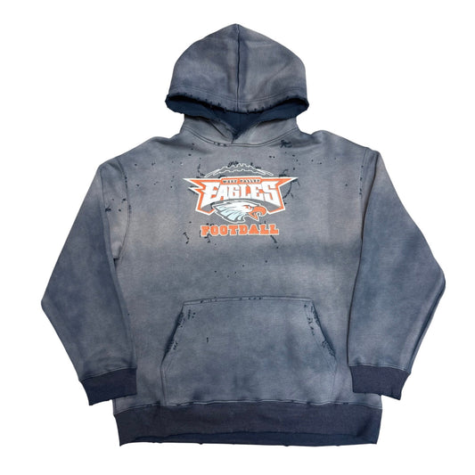 West Valley Eagles Footdall Hoodie Thrashed Navy