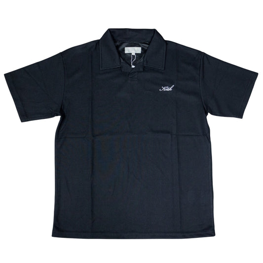 Kith Micro Waffle Drew Polo 'Black'