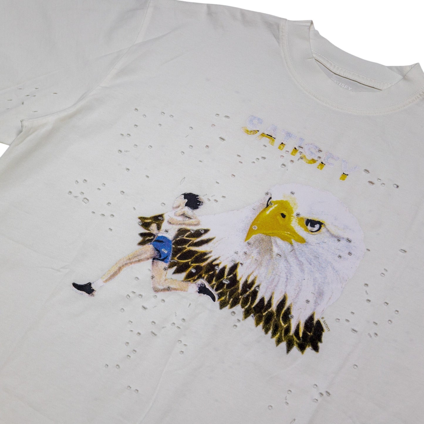 SATISFY Mothtech Eagle T-Shirt 'Off White'