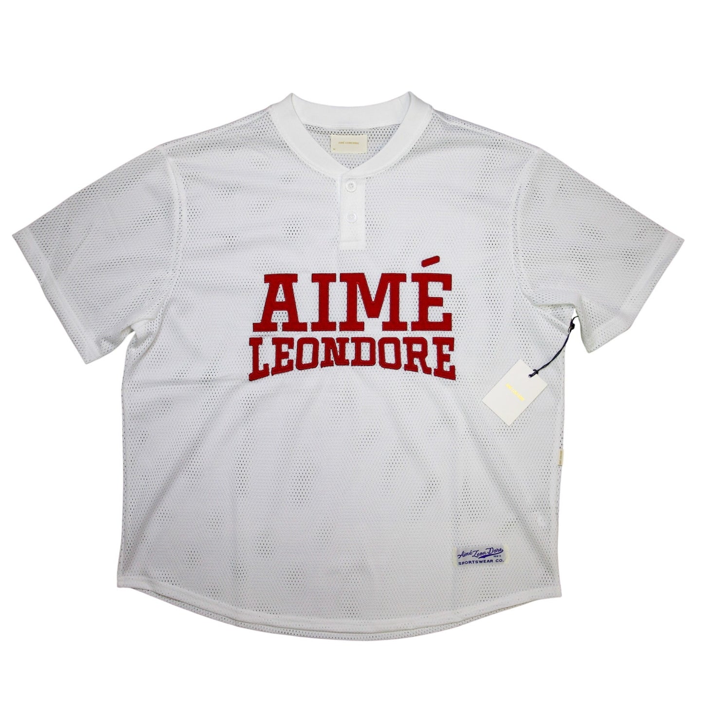 Aimé Leon Dore Mesh Batting Practice Jersey Bright White
