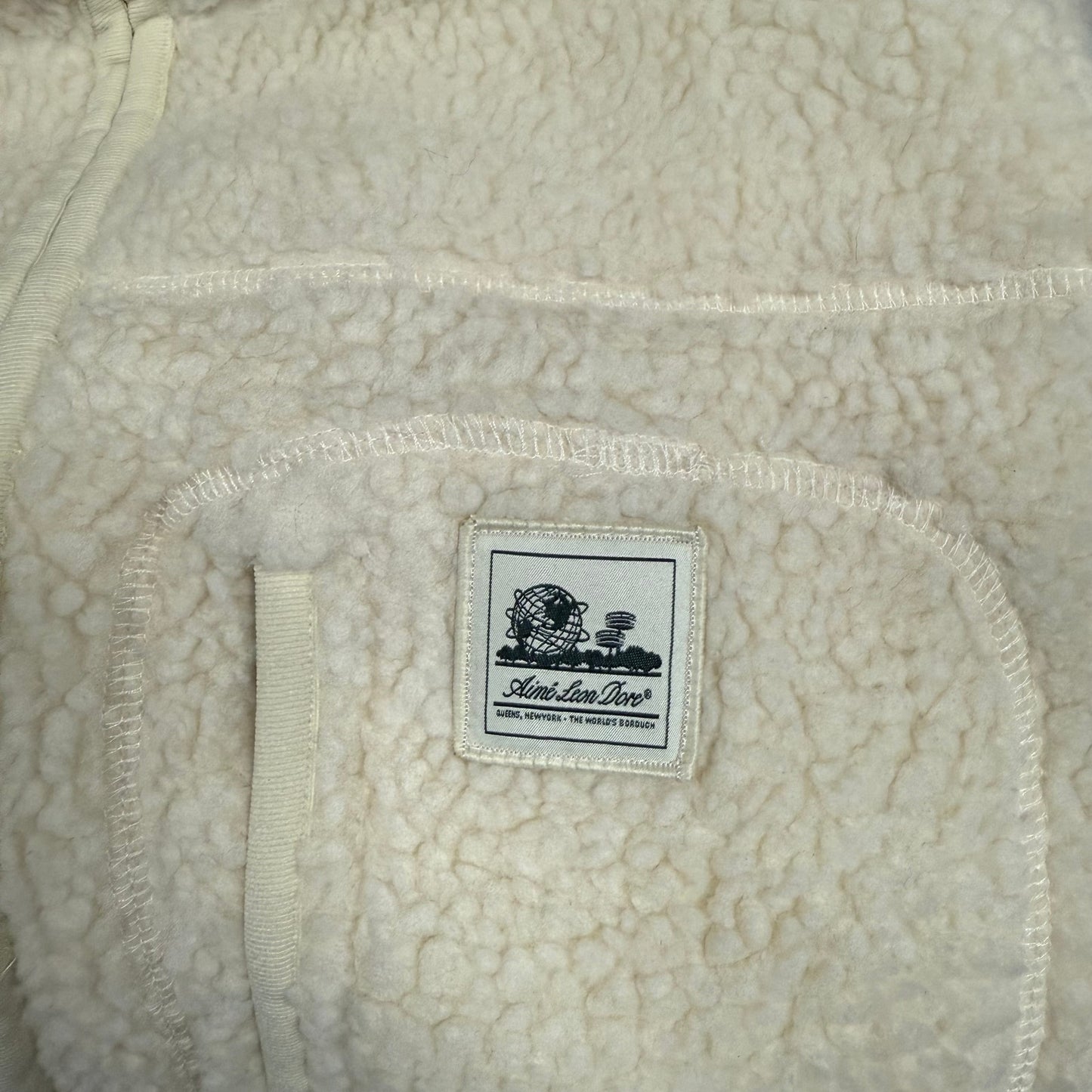 Aimé Leon Dore Polar Fleece Sherpa Full Zip Jacket Pristine