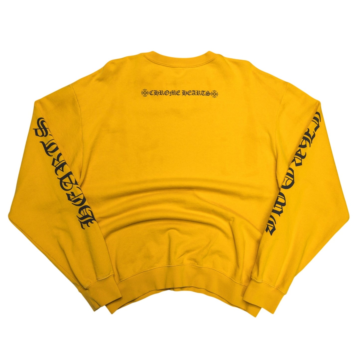 Chrome Hearts Yellow Script Crewneck