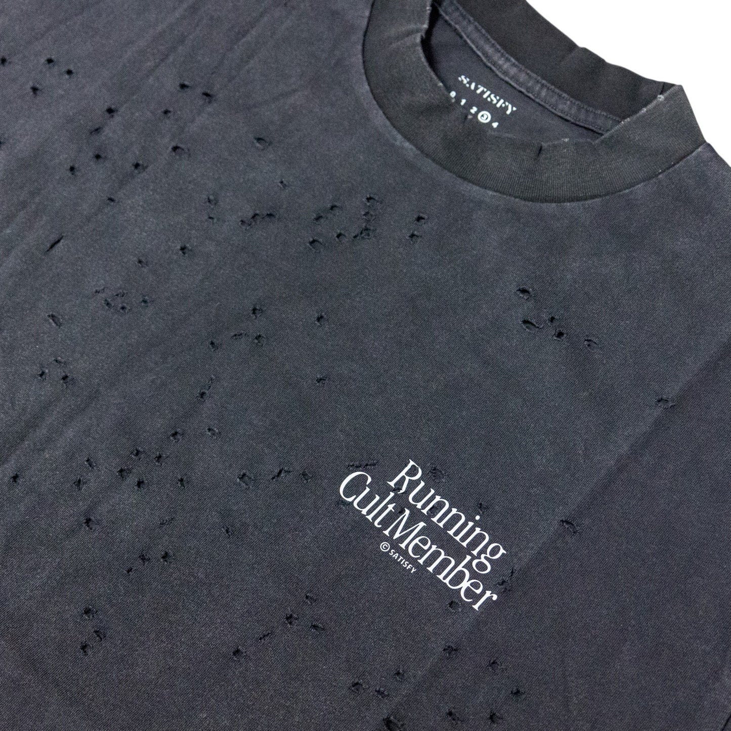 SATISFY MothTech T-Shirt 'Aged Black'