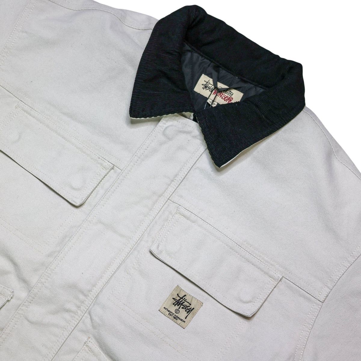 Stussy Washed Canvas Shop Jacket 'Bone'