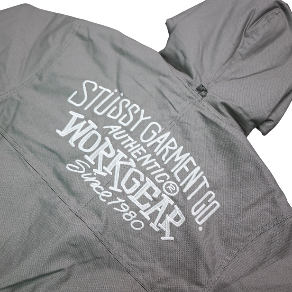 Stussy Work Contrast Stitch Canvas Jacket Grey